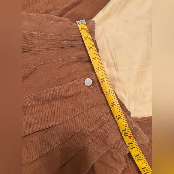 Aaron & amber denim pleated high waist ankle S - Picture 5 of 8